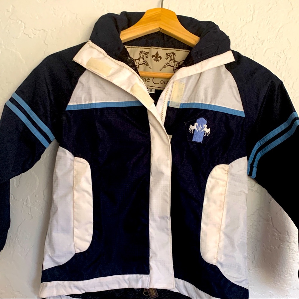 Equine Couture Children’s Rain Jacket Sz Sm W Hood